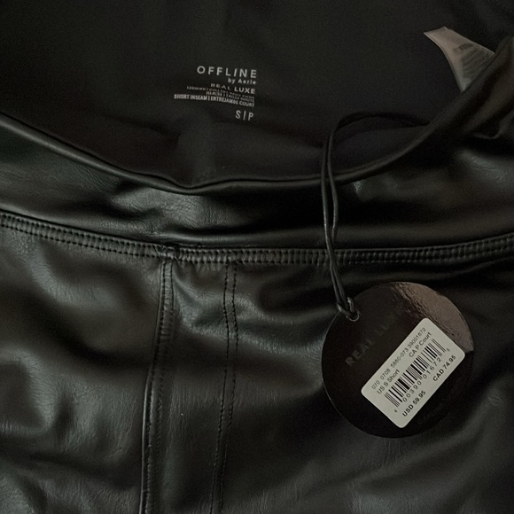 Aerie Offline faux leather leggings size Small Short/petite - Picture 3 of 3